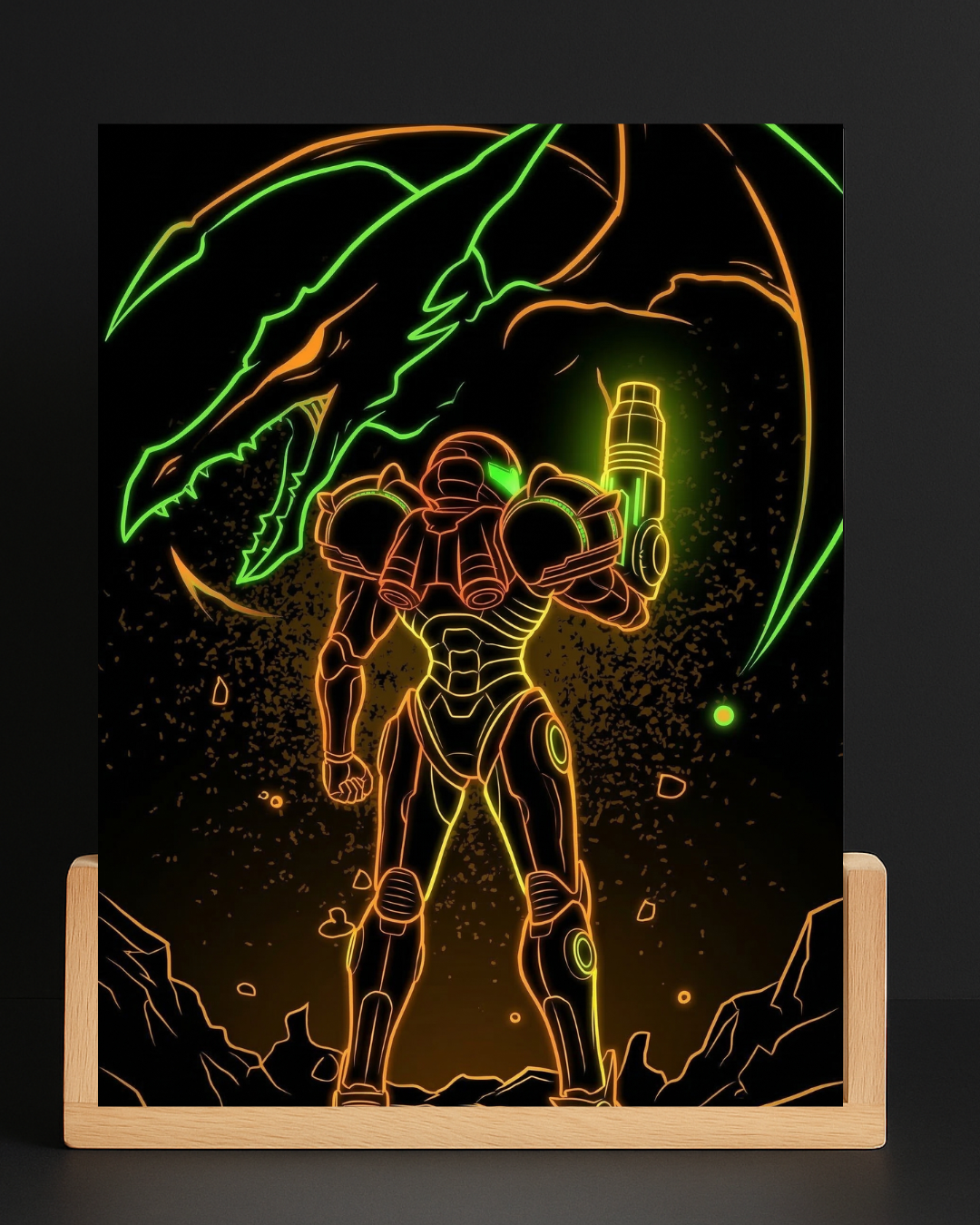 Samus LED Nightlight-Gaming Desk Decor