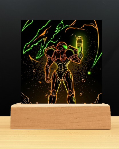 Samus LED Nightlight-Gaming Desk Decor
