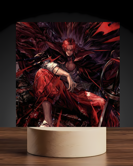 One Piece Shanks Red Hair Emperor LED Nightlight-Anime Desk Decor
