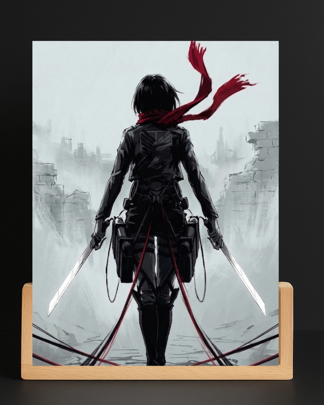 AOT Mikasa LED Nightlight-Anime Desk Decor