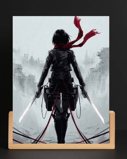 AOT Mikasa LED Nightlight-Anime Desk Decor