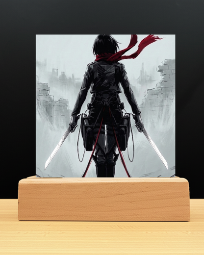 AOT Mikasa LED Nightlight-Anime Desk Decor