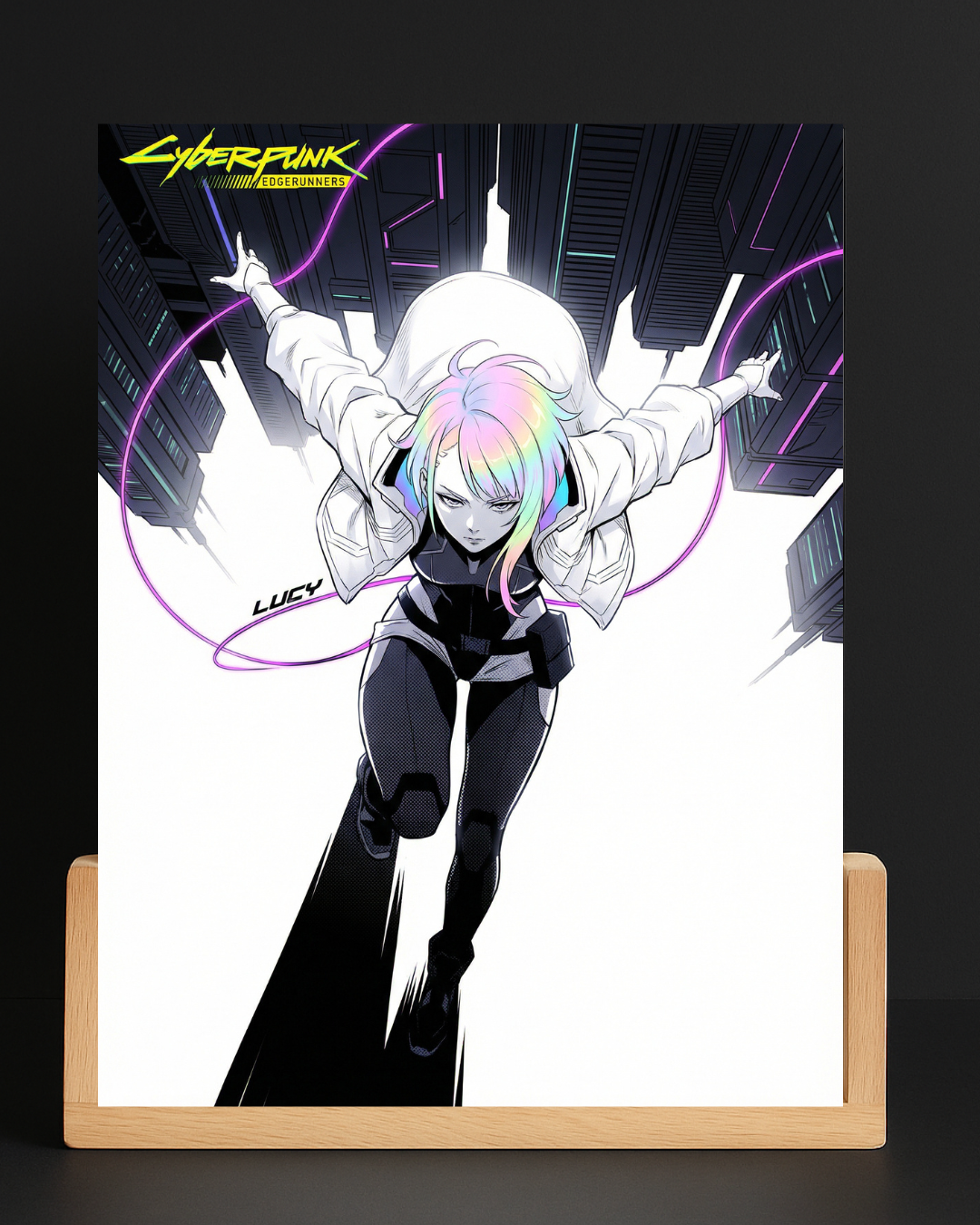 Cyberpunk Lucy LED Nightlight-Anime Desk Decor