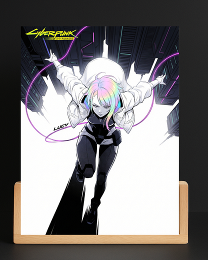 Cyberpunk Lucy LED Nightlight-Anime Desk Decor