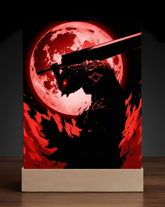 Berserk Moon LED Nightlight-Anime Desk Decor