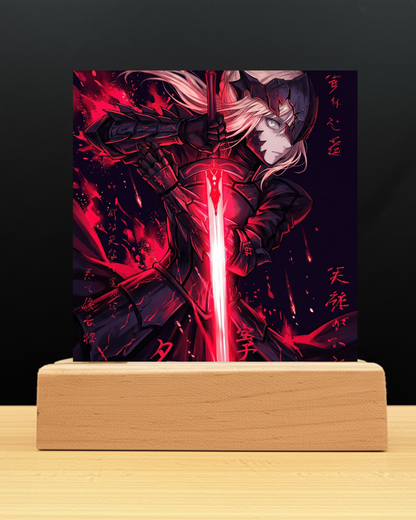 Fate Saber Alter Nightlight-Anime Desk Decor