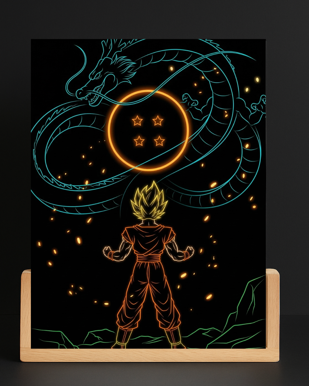 Goku LED Nightlight-Anime Desk Decor