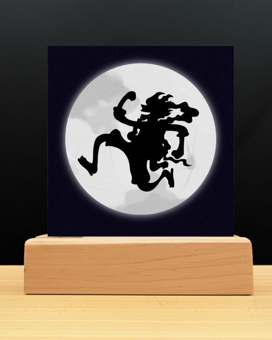 One Piece Gear 5 Moon Acrylic LED Nightlight-Anime Desk Decor