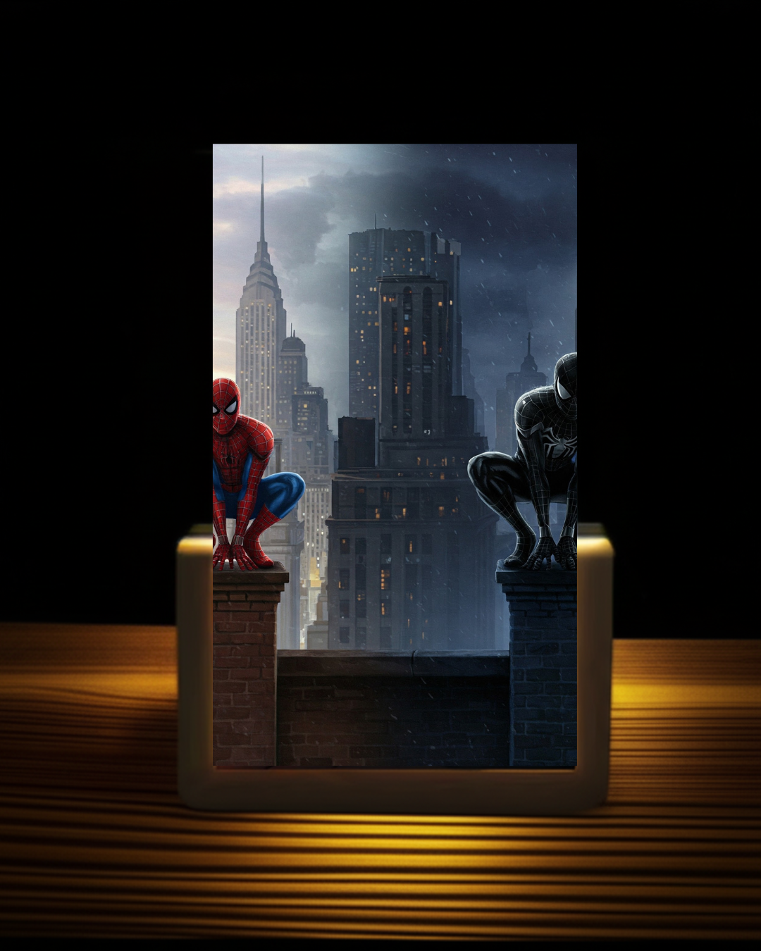 Spiderman duality Acrylic Nightlight