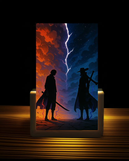 Shanks vs Mihawk Acrylic Nightlight