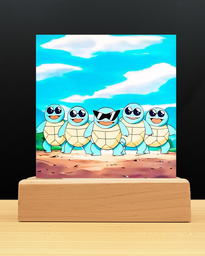 Pokemon Squirtle Squad Acrylic LED Nightlight-Gaming Desk Decor
