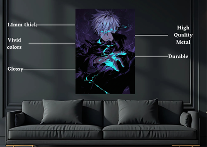 JJK Gojo Infinity Metal Poster-AnimeWall Decor