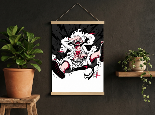 One Piece Gear 5 Scroll -Anime Wall Decor