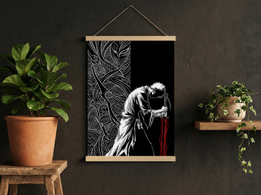 Bleach Ichigo rest Scroll -Anime Wall Decor