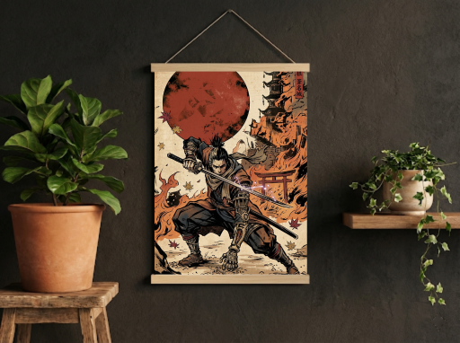 Sekiro Classic Scroll -Gaming Wall Decor