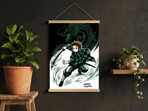 Demon Slayer Tanjiro Scroll -Anime Wall Decor