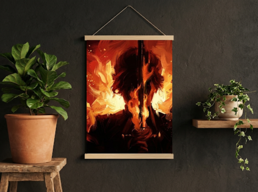 Expedition 33 Maelle Scroll -Gaming Wall Decor