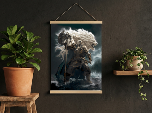 Elden Ring Godfrey Scroll -Gaming Wall Decor