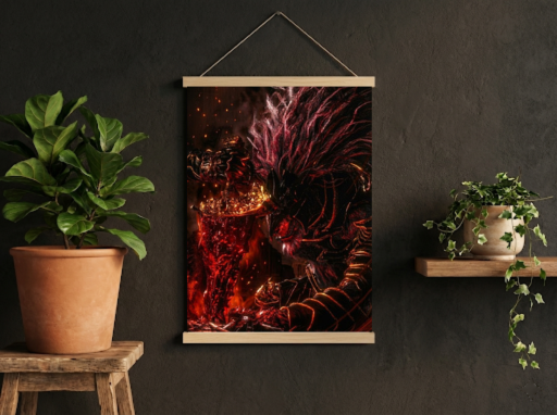 Elden Ring Malekith Scroll -Gaming Wall Decor