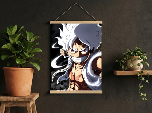 One Piece Gear 5 Scroll -Anime Wall Decor