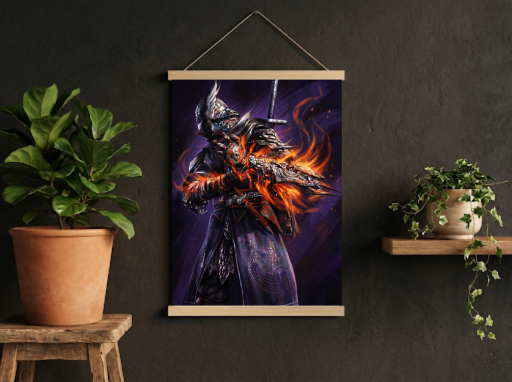 Elden Ring Wylder Scroll -Gaming Wall Decor