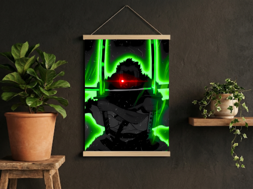One Piece Zoro Oni Scroll -Anime Wall Decor
