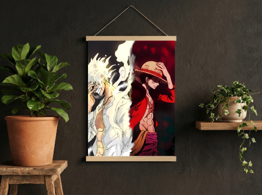 One Piece Luffy Duality Scroll -Anime Wall Decor