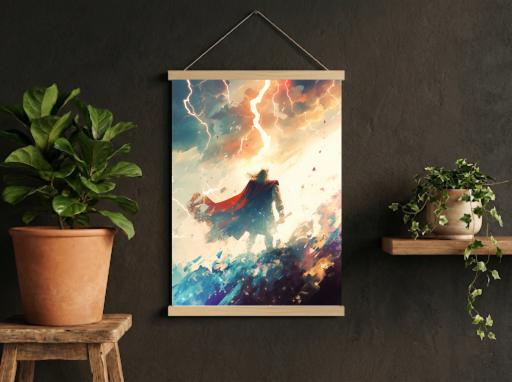 Marvel Thor Scroll -Gaming Wall Decor