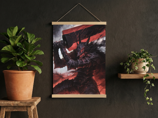 Berserker Armor Scroll -Anime Wall Decor