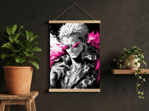 One Piece Doflamingo Scroll -Anime Wall Decor