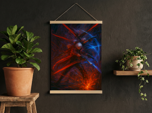 Devil May Cry Dante Scroll -Gaming Wall Decor