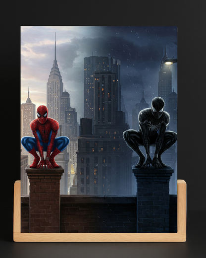 Spiderman duality Acrylic LED Nightlight-Marvel Desk Decor