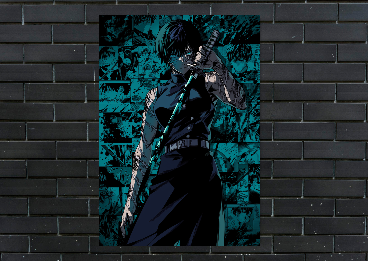 JJK Maki Zenin Metal Poster-Anime Wall Decor