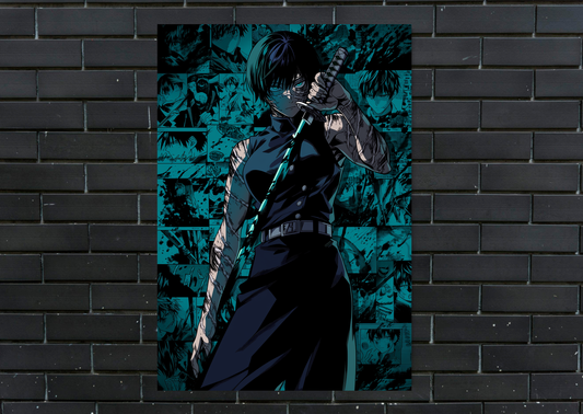 JJK Maki Zenin Metal Poster-Anime Wall Decor