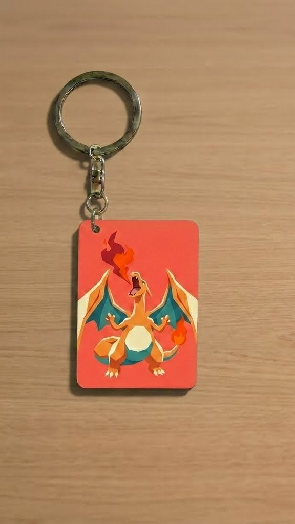 Charmander and Charizard Keychain