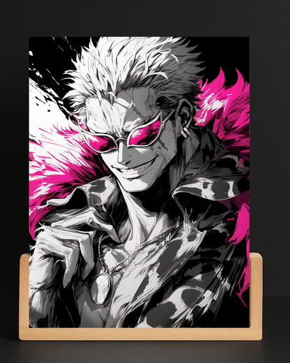 One Piece Doflamingo Acrylic LED Nightlight-Anime Desk Decor