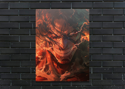 Eren Titan Metal Poster