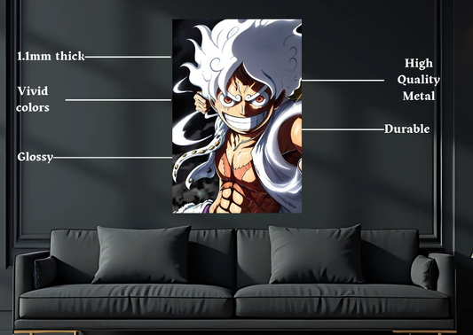 One Piece Gear 5 Metal Poster-Anime Wall Decor
