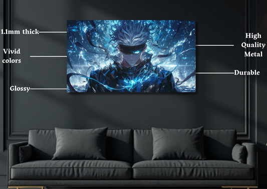Jujutsu Kaisen Gojo HP Metal Poster-Anime Wall Decor