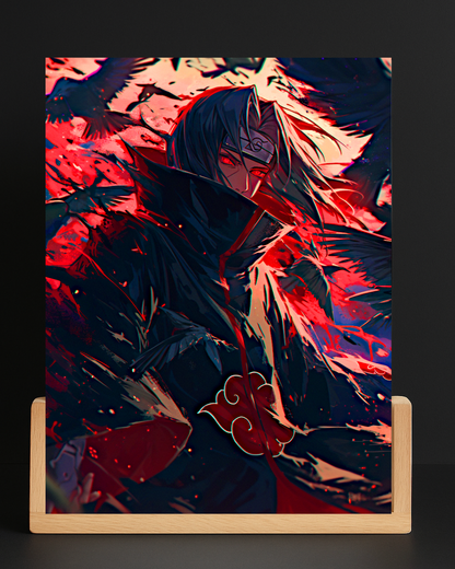 Naruto Itachi Acrylic LED Nightlight-Anime Desk Decor