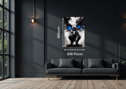 Deathnote L Metal Poster-Anime Wall Decor