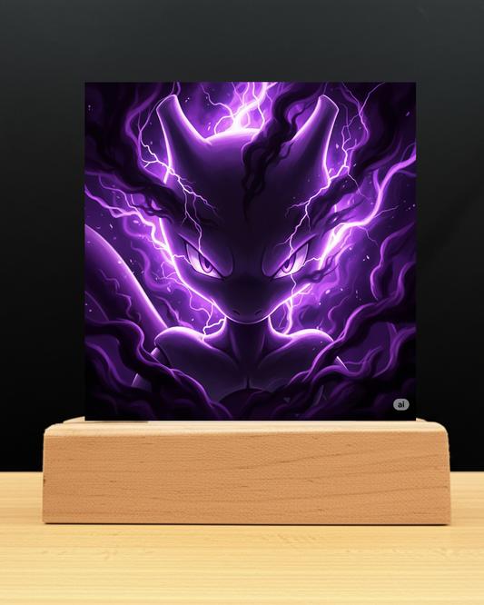Pokemon Mewtoo aura Acrylic Nightlight