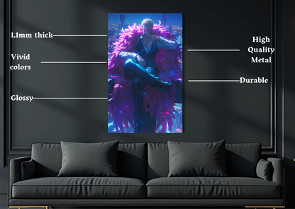 Doflamingo city Metal Poster