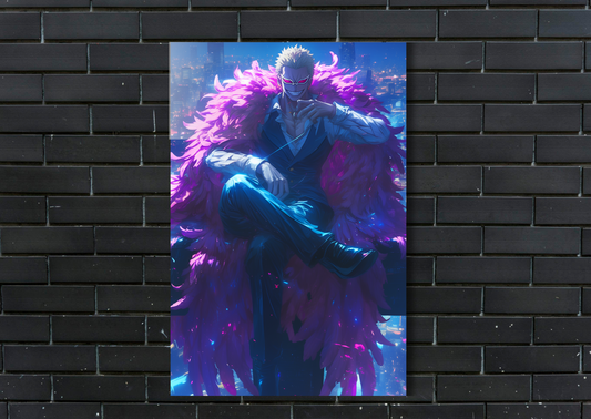 Doflamingo city Metal Poster