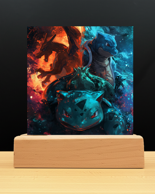 Pokemon Starter Acrylic Nightlight