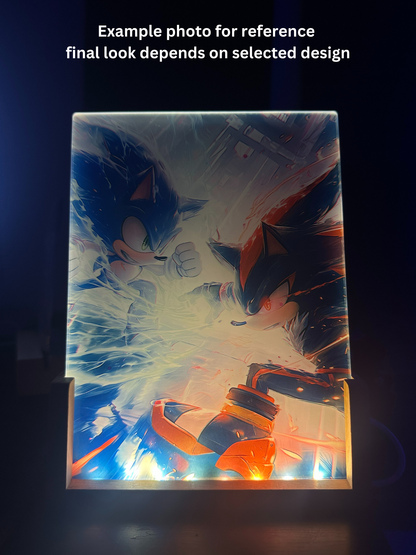 Pokemon Mew Vs Mewtoo Acrylic LED Nightlight-Gaming Desk Decor