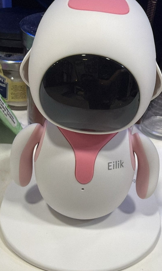 [Pre Owned] Eilik Interactive Companion Robot (Pink & White)
