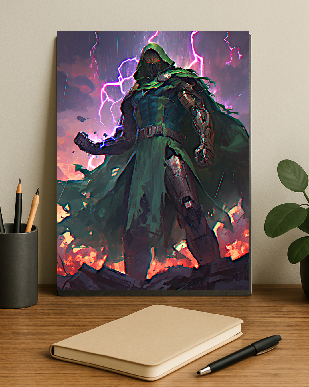 Dr Doom Battle Metal Poster