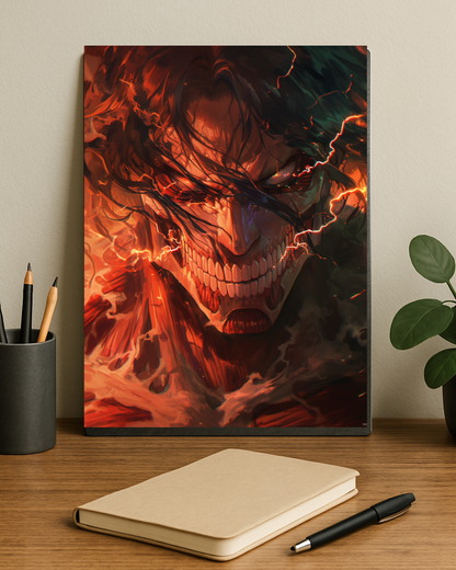 Eren Titan Metal Poster