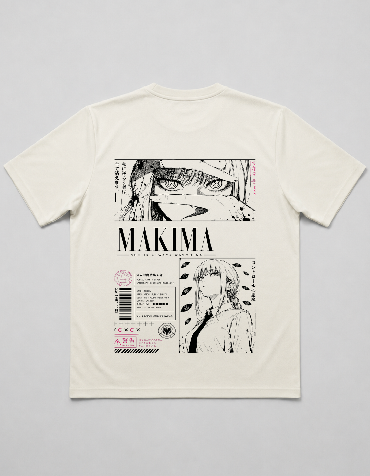 Chainsaw Man Makima Oversized T shirt